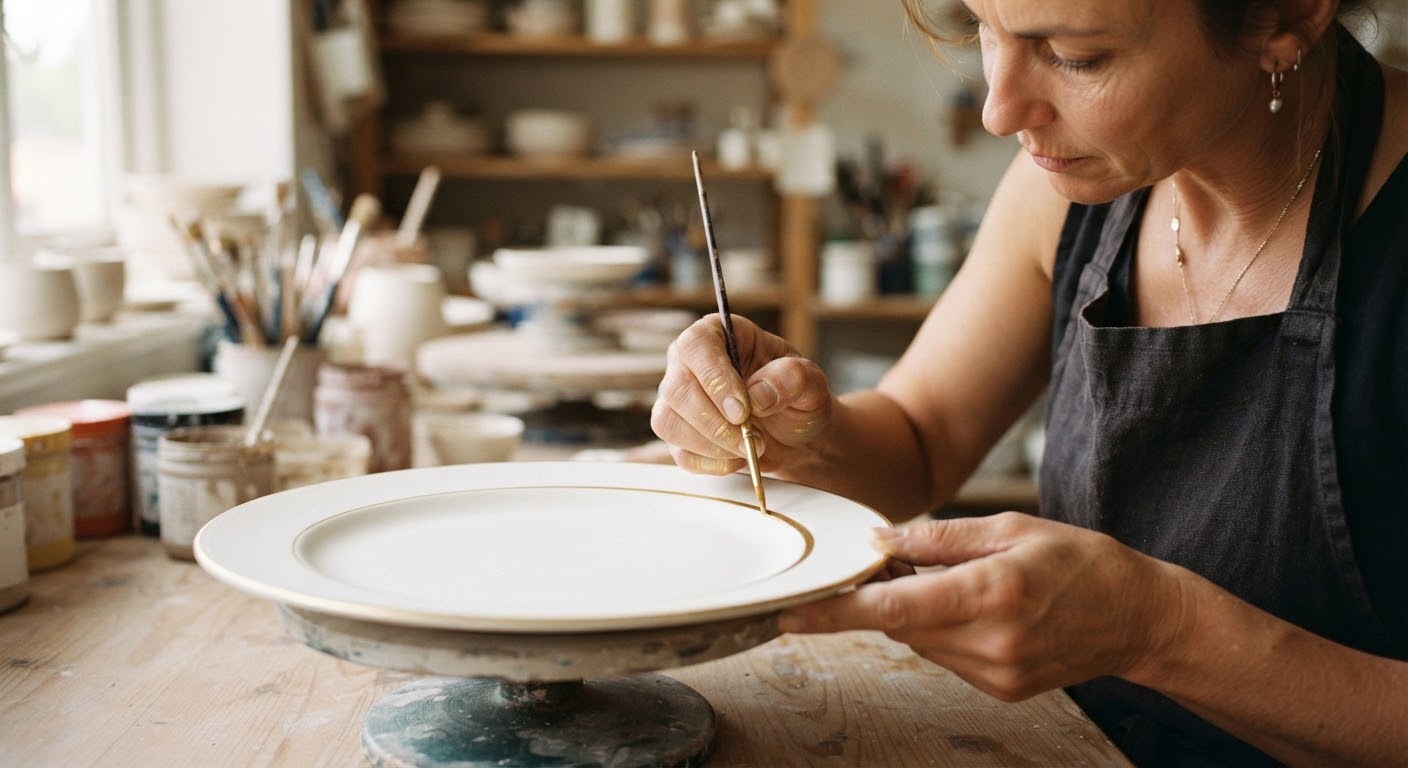Cobalt & Gold: The Secret to Our Porcelain Glaze